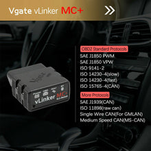 Load image into Gallery viewer, Vgate vLinker MC+ ELM327 OBD 2 OBD2 Scanner WIFI for BimmerCode FORScan Bluetoot