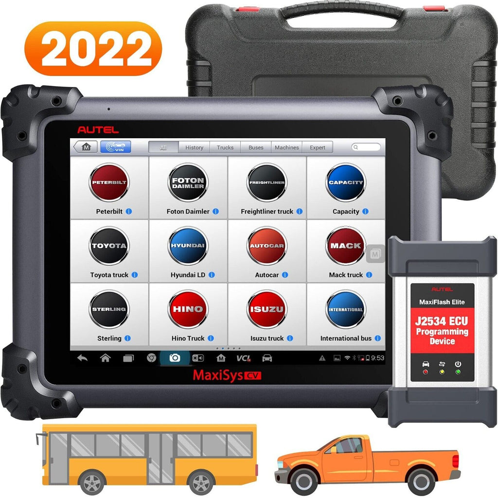 Autel Maxisys CV MS908CV Heavy Duty Truck With J2534 ECU Program Diagnostic Tool