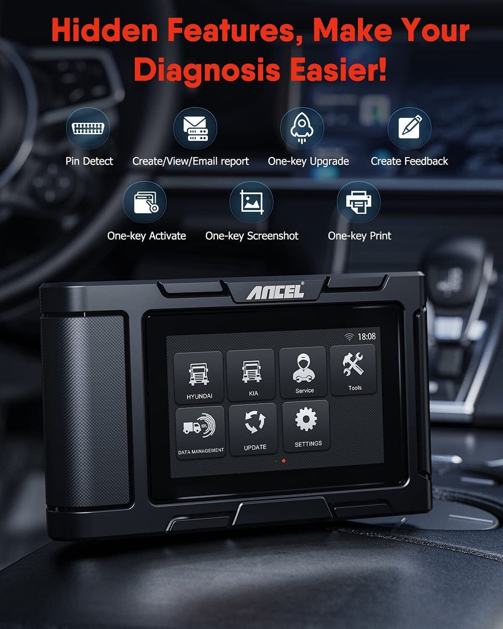 ANCEL HD3200 OBD2  All-System Heavy Duty Truck Scan Tool with DPF Regeneration