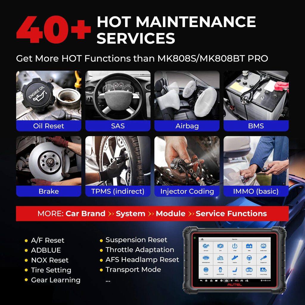 Autel MP900-BT KIT Diagnostic Scanner Automotive OBD1 OBD2 Scan Tools DoIP CANFD