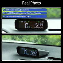 Load image into Gallery viewer, VJOYCAR S100 2022 NEW Solar-powered GPS Gauge Wireless HUD Display for All Cars