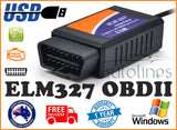 OBD2 OBDII ELM327 V1.5 USB Diagnostic Scanner PC Engine Scan Tool Code Reader