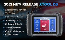 XTOOL D8 Car OBD2 All System Scanner Bidirectional ABS Diagnostic ECU Key Coding