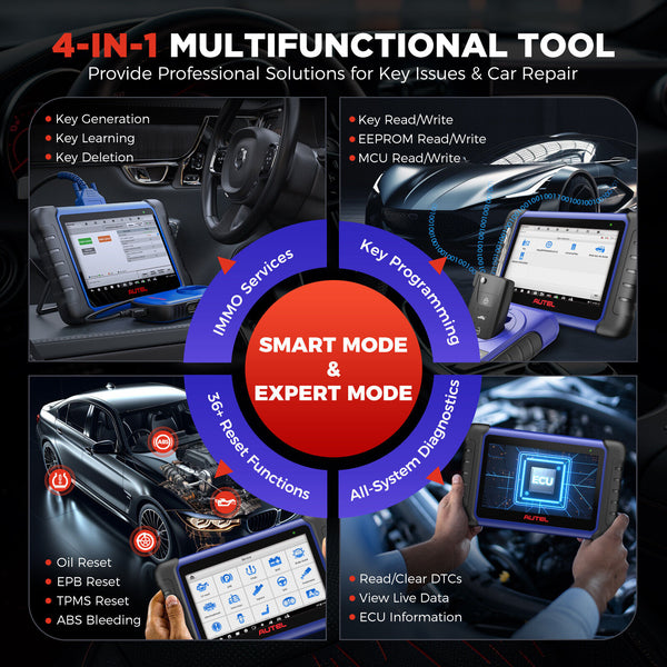 Autel MaxiIM IM508S with XP400PRO as IM608 PRO II IMMO Key Fob Programming Tool