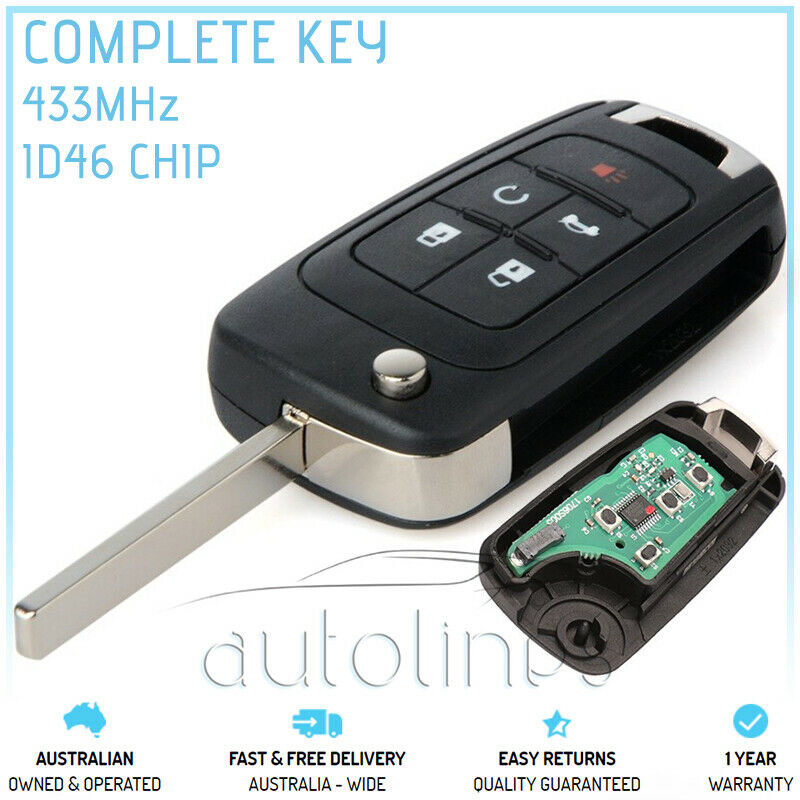 Fits HOLDEN COMMODORE VF 5 Button 433MHz Remote Complete SMART PROXIMITY Key