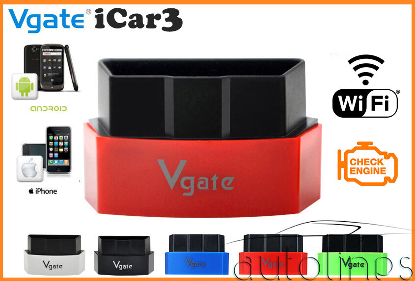 Vgate iCar 3 ELM327 WiFi V3.0 OBD2 Diagnostics Scanner ANDROID iOS iPHONE iPAD Secondary image