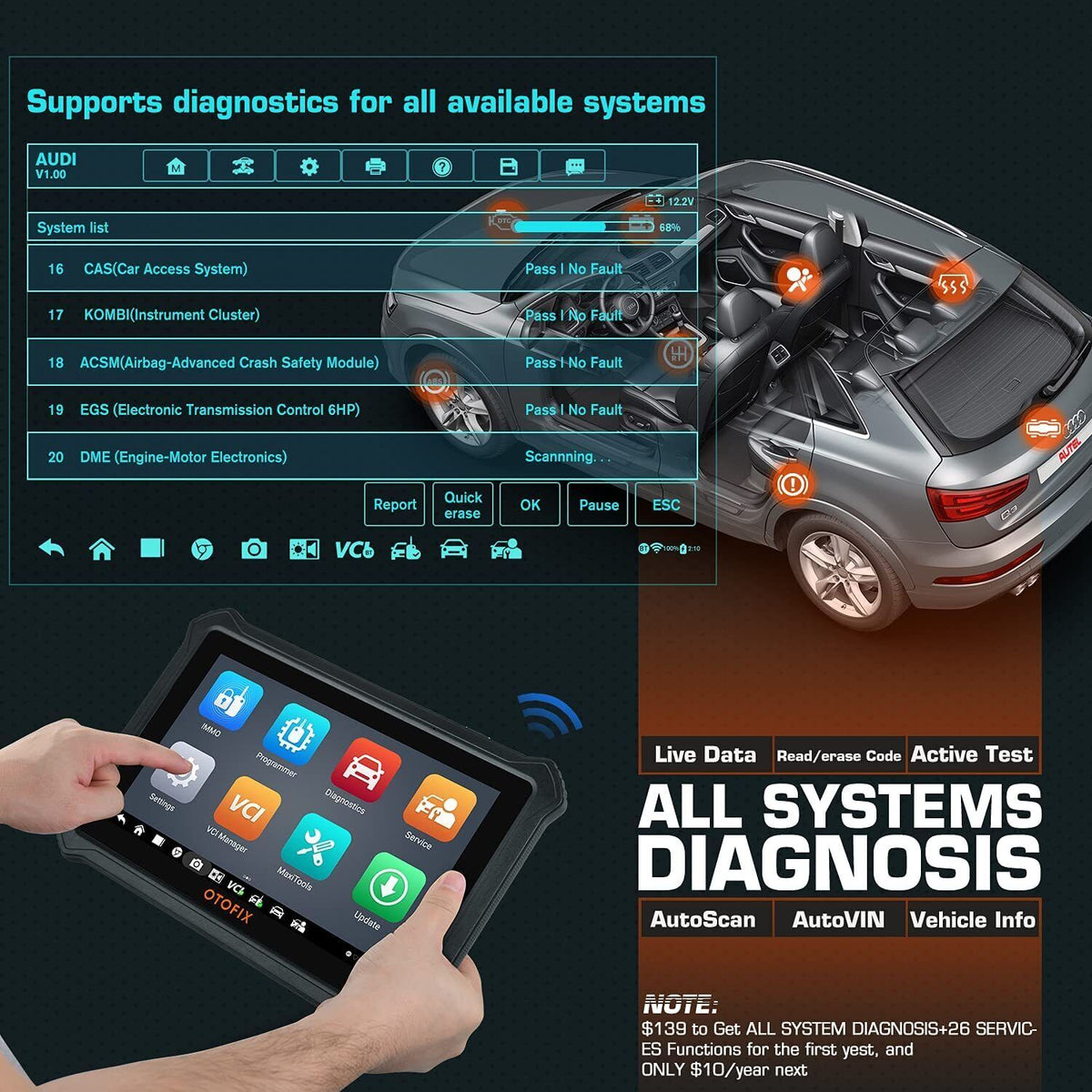 OTOFIX IM1 Car Tool Upgrade of MaxiIM IM508 Diagnostic Scan Tool - Auto Lines Australia
