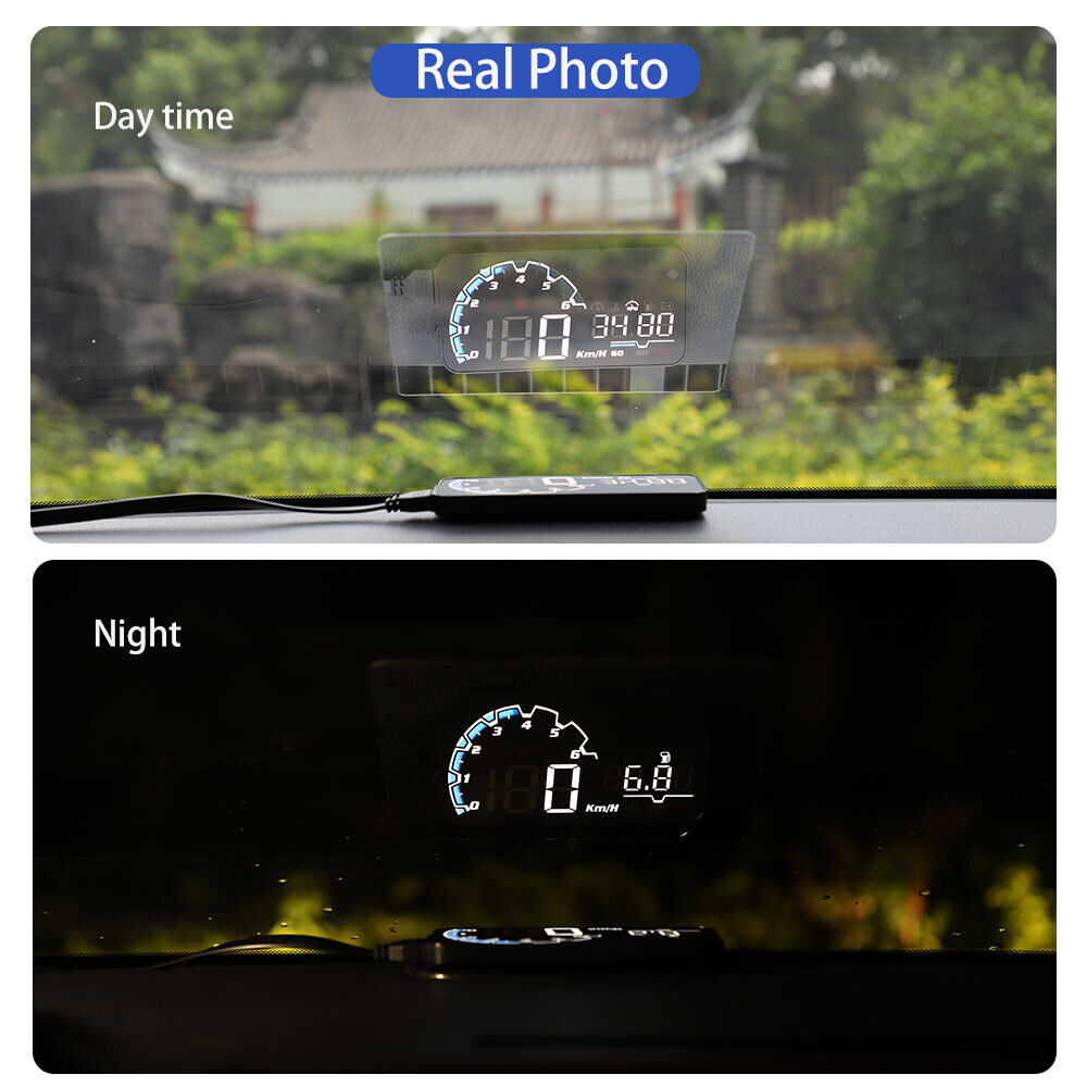 VH300 Car HUD 5.5' Head Up Display OBD EUOBD Windshield Speedometer Projector - Auto Lines Australia