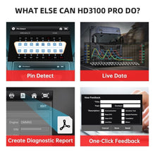 Load image into Gallery viewer, ANCEL HD3100 PRO Heavy Duty Diesel Truck Diagnostic Scanner Full System DPF OBD2