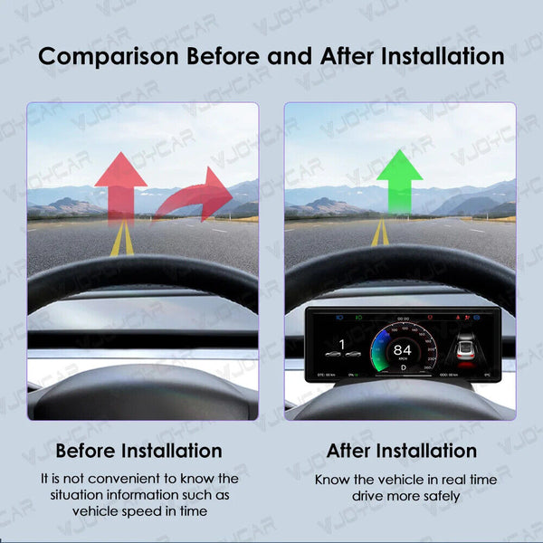6.2inch Model Y 3 Display Dashboard Instrument Blind Spot Monitoring Auto Pilot