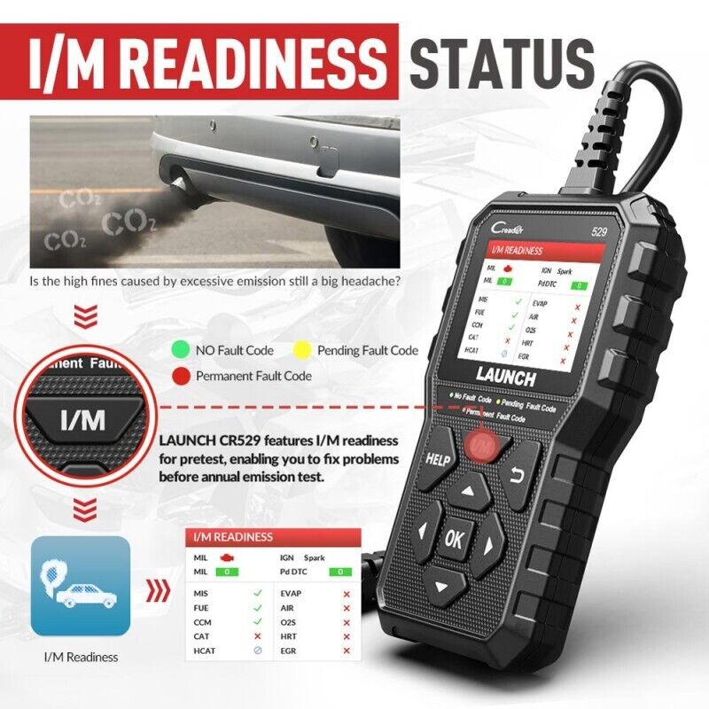 New launch Creader 529 OBD2 Scanner Automotive OBD Scan DIY Code Diagnostic Tool