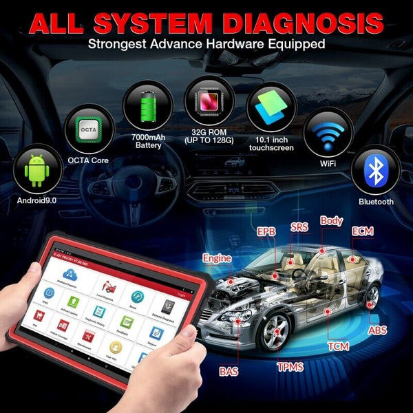 LAUNCH X431 PRO3S+ HDIII 12V Car/24V Truck Full System Diagnostic Tools Obd OBD2 - Auto Lines Australia