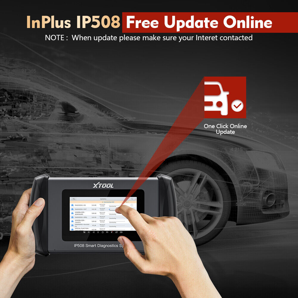 XTOOL InPlus IP508 OBD2 5 System Diagnostic Tools Car ABS SRS AT Engine Scanner - Auto Lines Australia