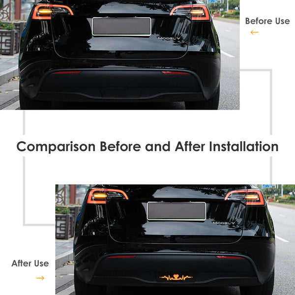 Model Y Pilot LED Rear Bumper Brake Lights Warning Turning Signal Lamp For Tesla