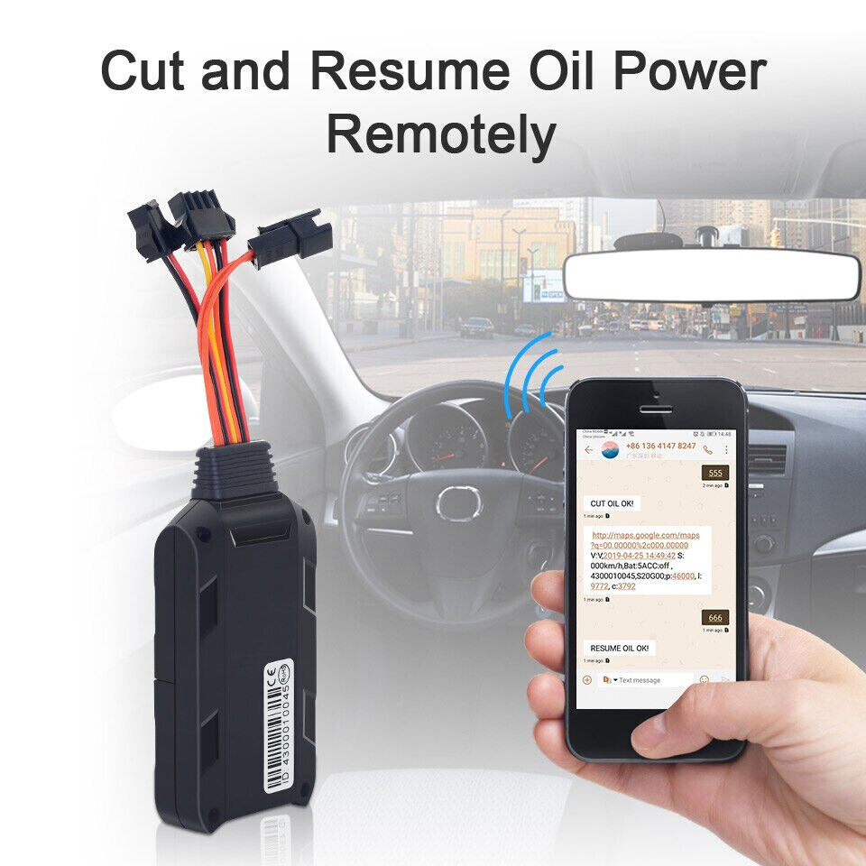 4G LTE Car GPS Tracker Cut Off Oil Remotely Two-way Talk SOS Alarm Motorcycle
