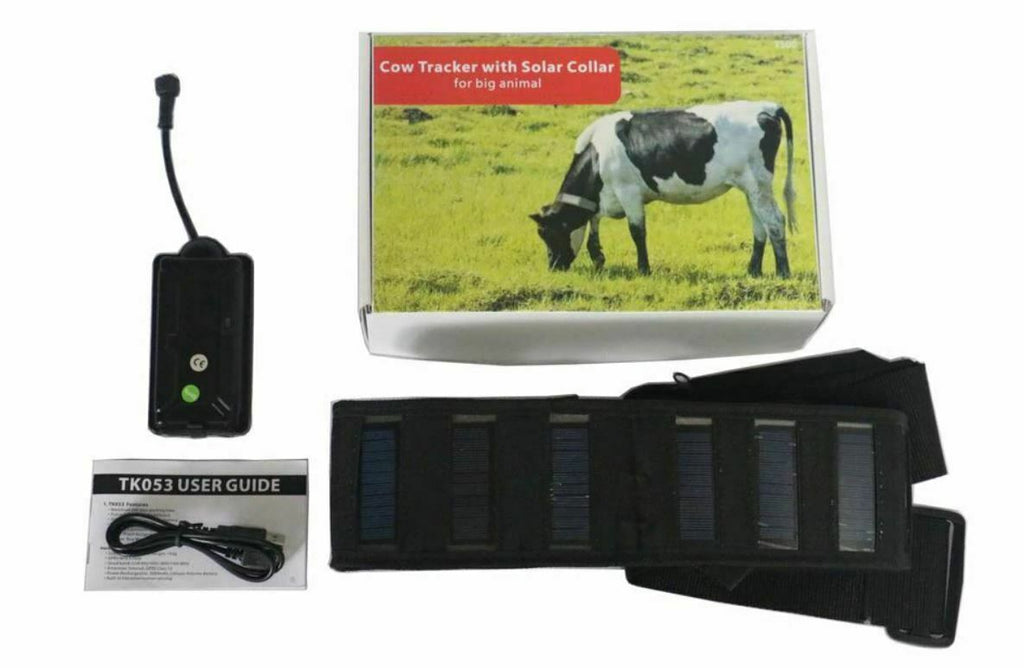 4G/3G Solar GPS Tracker Collar Waterproof Real Time Locator Large Pet Cow Horse