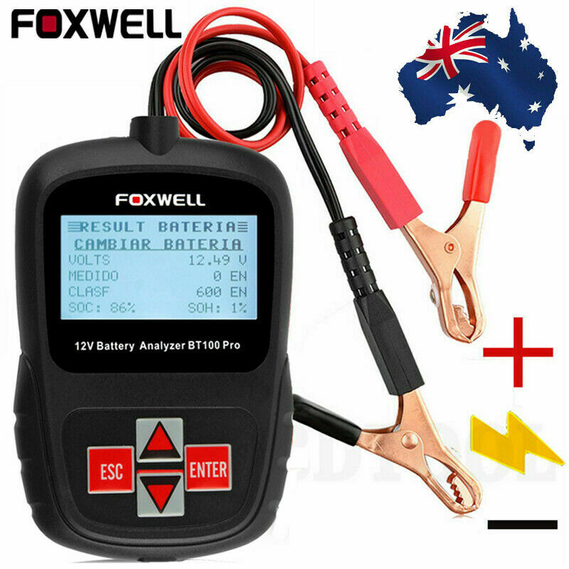 FOXWELL BT100 6V 12V Car Battery Tester For Flooded AGM GEL 100 to 1100CCA 200AH Secondary image