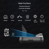 Auto-Lift Mirror GPS HUD Large Clear Speed Projector KM/H MPH Clock For All Car