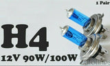 H4 100W / 90W 12V Xenon White 6000k Halogen Car Head Light Globes Bulbs Lamp LED