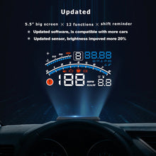 Load image into Gallery viewer, Vjoycar V41 Newest Head Up Display Car OBDII EUOBD 5.5&quot; Windshield