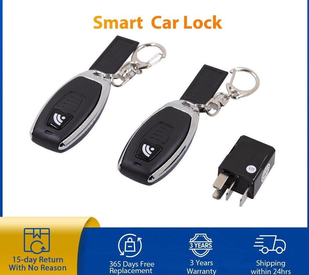 Vjoycar 2022 Newest Wireless Relay Car Lock Anti-theft Security Alarm System