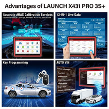 Load image into Gallery viewer, LAUNCH X431 PRO3S Plus Pro3s+ 10.1&#39;Car Full System Scanner Diagnostic Tools OBD2 - Auto Lines Australia