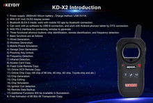 Load image into Gallery viewer, KEYDIY KD-X2 Car Key Garage Door Remote Generater/Chip Reader/Frequency/Tester - Auto Lines Australia