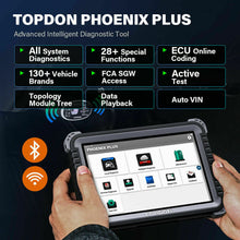 Load image into Gallery viewer, TOPDON Phoenix Plus All System Diagnostic Scanner OBD2 Code Reader ECU Coding