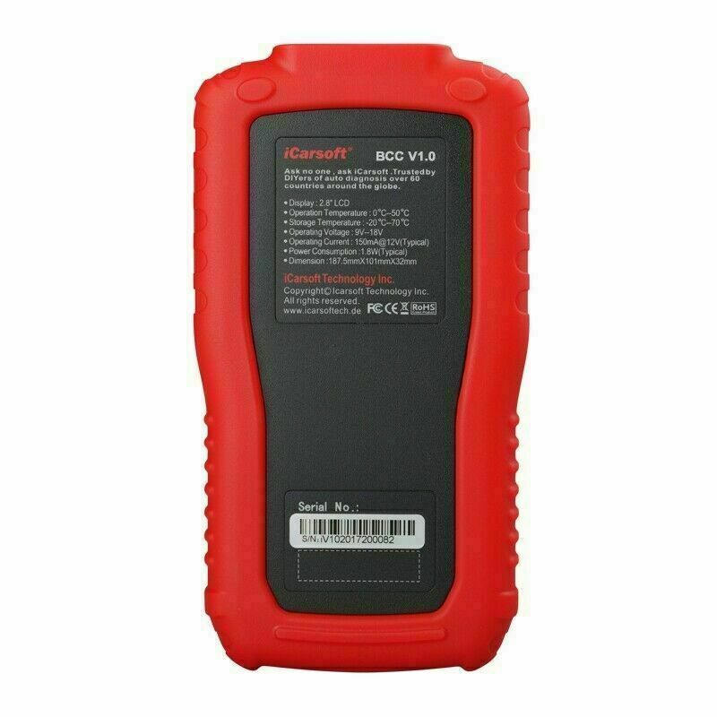 iCarsoft BCC V1.0 OBDII Oil Reset Multi-System Diagnostic Tool For American Cars