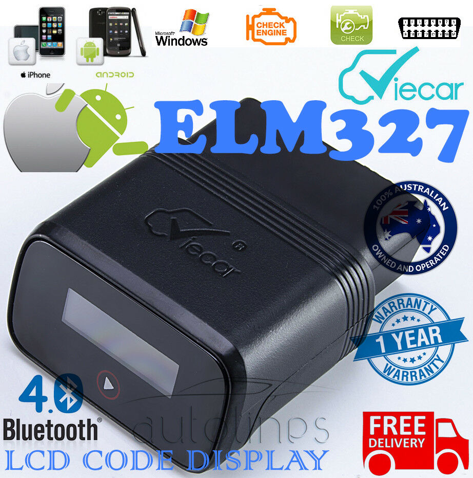 VIECAR Bluetooth 4.0 ELM327 OBD2 Diagnostic Fault Code Scan Tool iPhone ANDROID