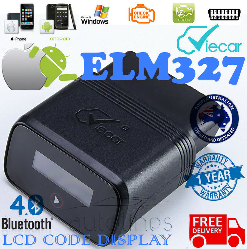 Viecar Bluetooth OBD2 Diagnostic Scanner Auto Moto ELM327 Android IOS –  Chipchope