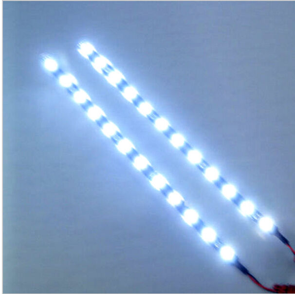 DRL 5050 SMD LED Daytime Running Lamp Car Waterproof Flexible White Head Lights - Auto Lines Australia
