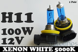 H11 12V 100W Xenon White 5000k Halogen Car Headlight Lamp Globes Bulbs LED HID