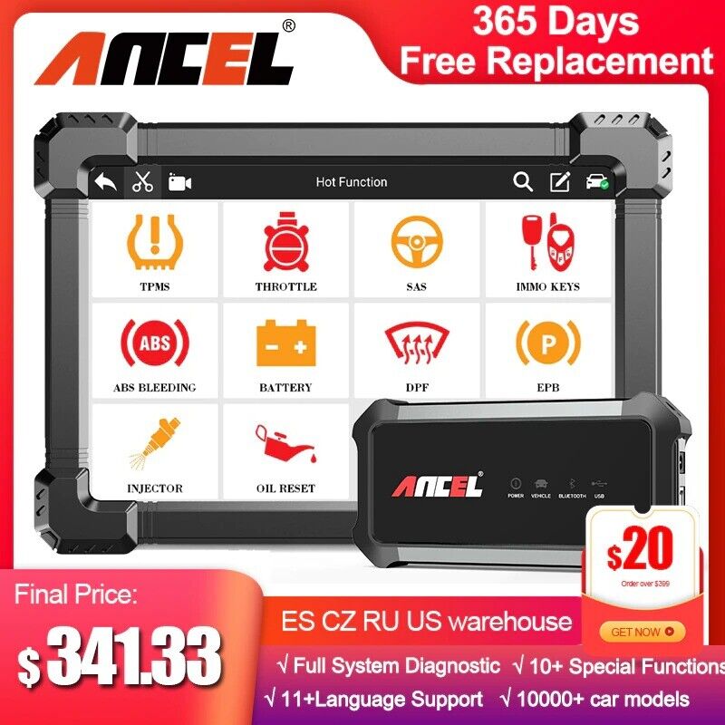Ancel X7 OBD2Automotive Scanner Professional Scanner Full System Diagnostic Tool