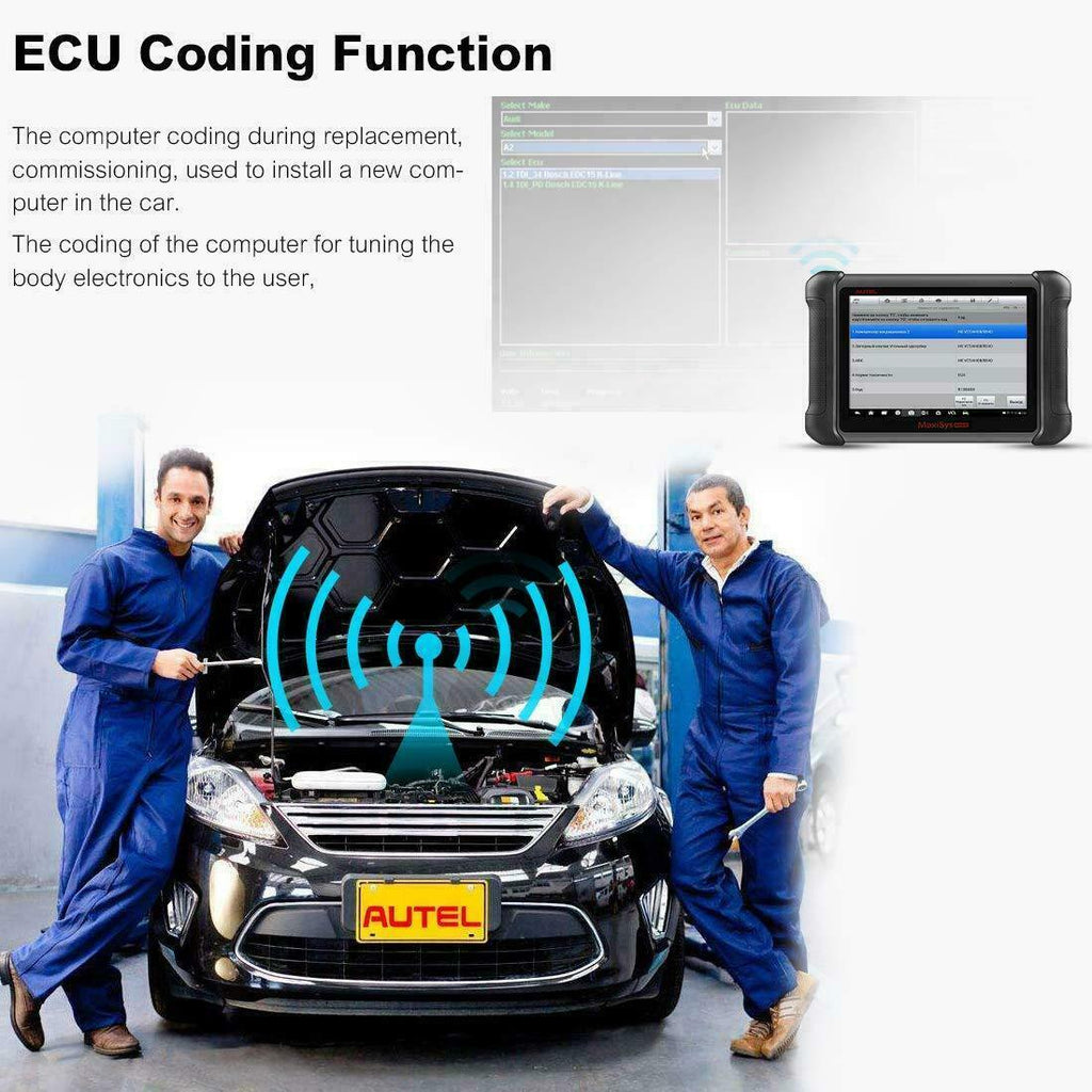 Autel MaxiSys MS906BT OBD2 Bluetooth Auto Diagnostic Scanner Tool ECU Coding AU - 2 YEARS FREE UPDATES
