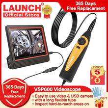 Load image into Gallery viewer, LAUNCH VSP600 Videoscope Camera Endoscope Car Inspection Mirror Waterproof 6LED - Auto Lines Australia
