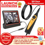 LAUNCH VSP600 Videoscope Camera Endoscope Car Inspection Mirror Waterproof 6LED - Auto Lines Australia