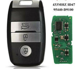 Fits Kia 433Mhz 95440-D9100 Complete Transponder Remote Key