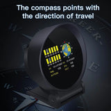 Car Inclinometer Slope Angle Speed Satellite Timing GPS Digital HUD