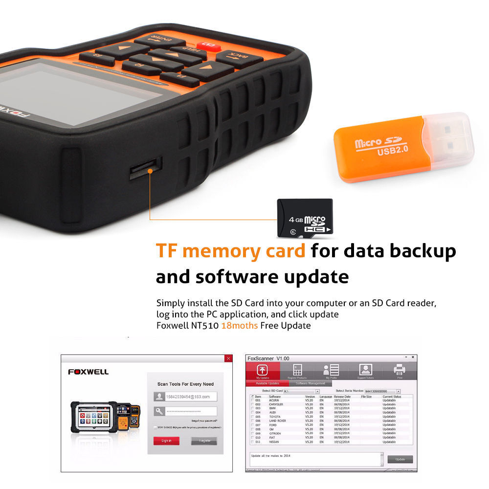 FOXWELL NT510 OBD2 Fault Code Reader Reset Diagnostic  Scan Tool Fits ISUZU - Auto Lines Australia