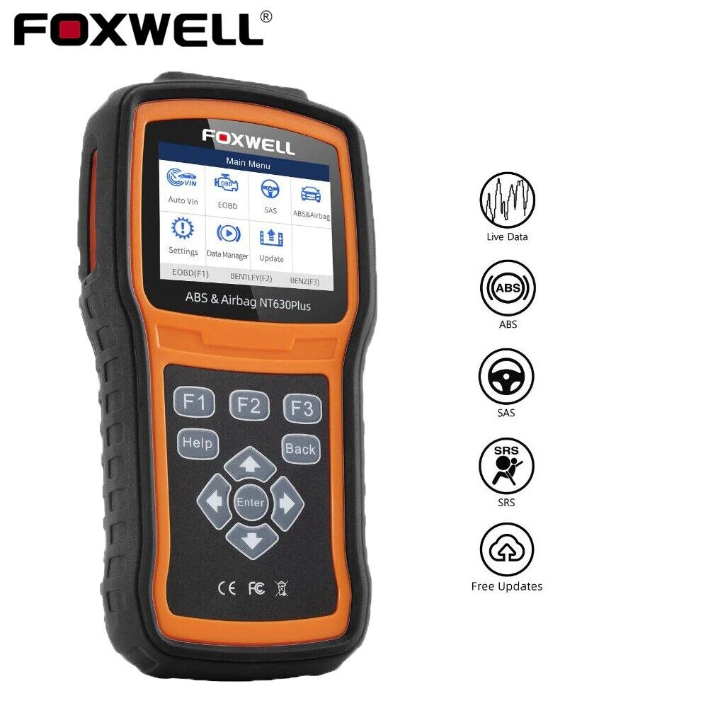 Foxwell NT630 Plus ABS Bleeding SRS SAS Code Reader OBD2 Diagnostic Scan Tool Secondary image