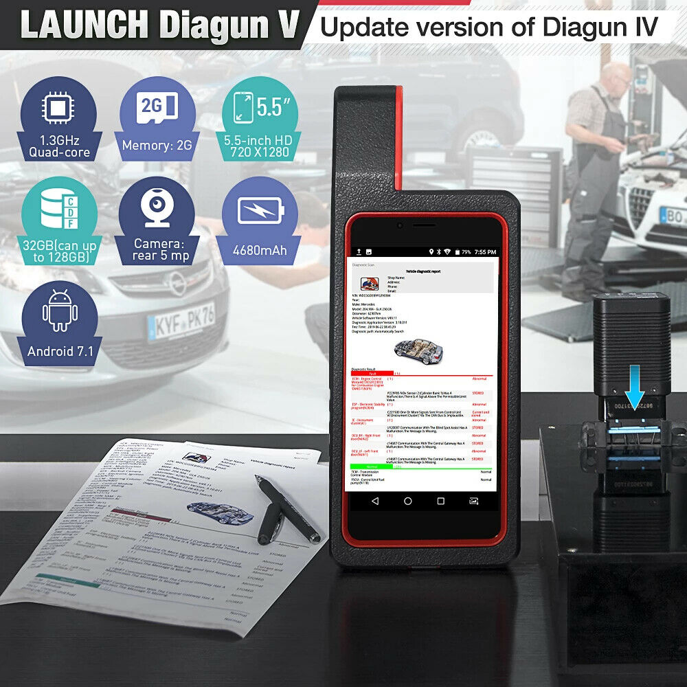 LAUNCH X431 Diagun V OBD2 Auto diagnostic tool full systemCode Reader scanner