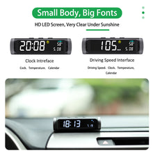 Load image into Gallery viewer, Updated Solar-powered GPS HUD S200 Wireless Digital Speedometer KMH MPH Electron - Auto Lines Australia