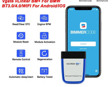 Load image into Gallery viewer, OBD2 Vgate vLinker BM ELM327 For BMW Scanner wifi OBD 2 Car Diagnostic