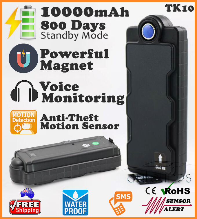 4G GPS TRACKER 10000mAh Waterproof IPX7 Anti-Theft Vehicle Car Truck Magnet