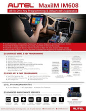 Load image into Gallery viewer, Special Order - Autel MaxiIM IM608 PRO (with XP400 Pro)