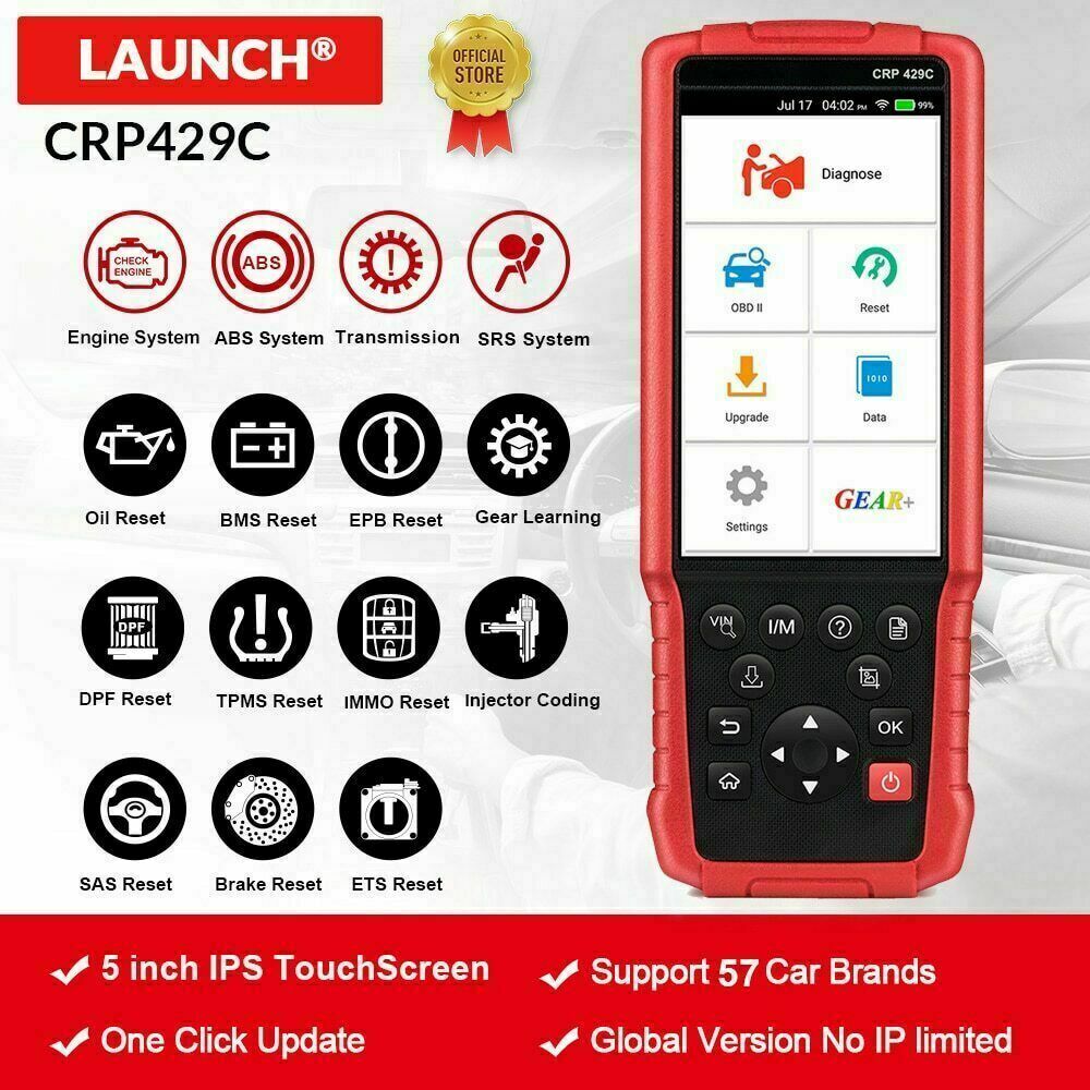 LAUNCH X431 CRP429C OBD2 Scanner Car ABS Engine Code Reader Diagnostic Scan Tool Secondary image