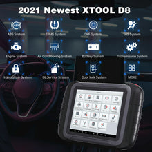 Load image into Gallery viewer, XTOOL D8 Car OBD2 Scanner All Systems ECU Engine ABS Diagnostic Auto VIN Coding