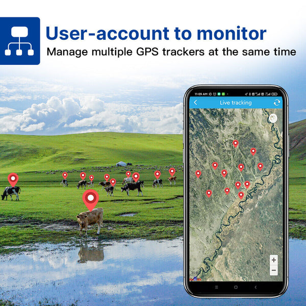 Newest Cow GPS Tracker Big Battery 22000mAh 180-day Standby Real Time Track