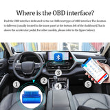 OBD2 Bluetooth Scan Tool OBD ELM327 Car Fault Code Reader iPhone & Android